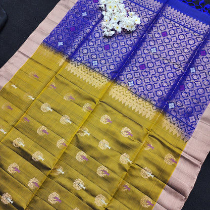 Handloom Kanchi Pattu Butta Light Weight Saree