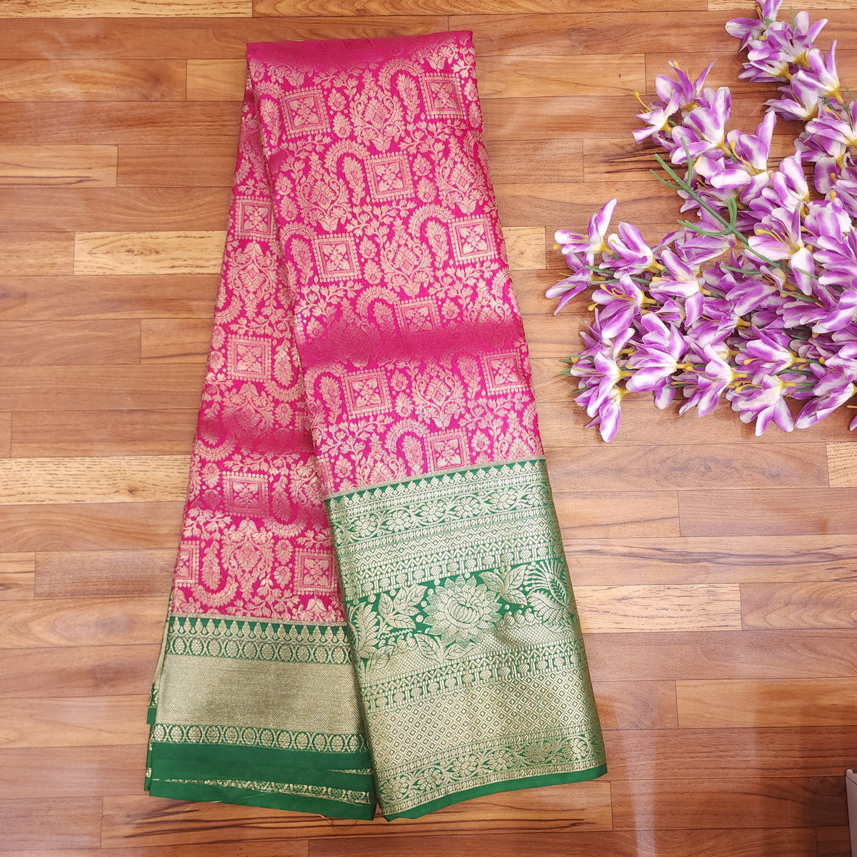 Semi Resham Kanchi Pattu Saree