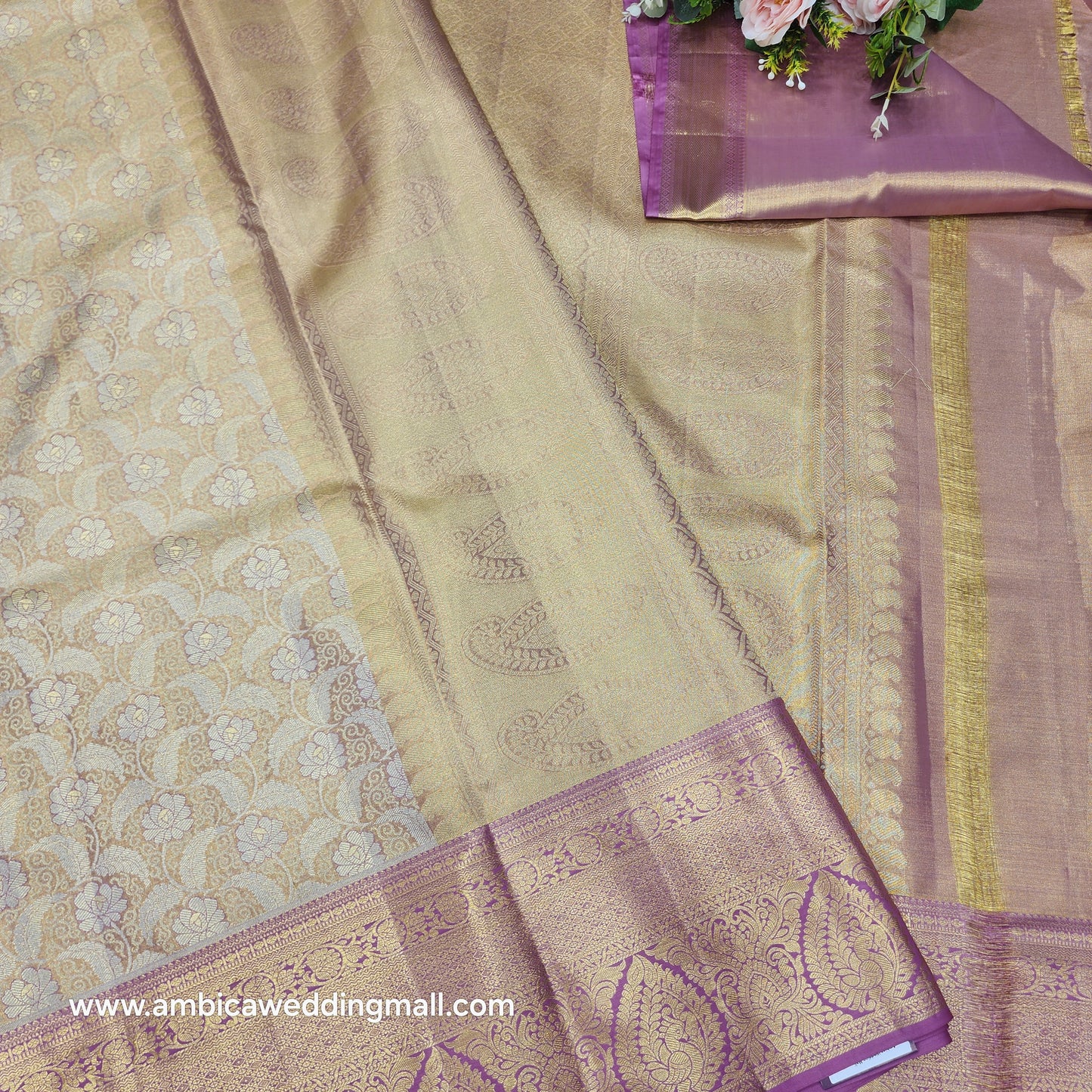Pure Tissue Powerloom Bridal Kanchi Pattu Saree😍✨️