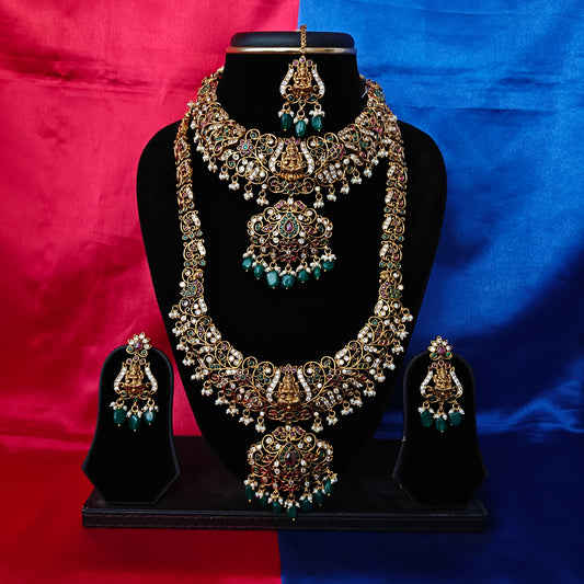 Beautiful Jadau Kundan Combo Set