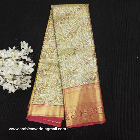 ✨️Kanchi pattu semi one gram gold saree✨️
