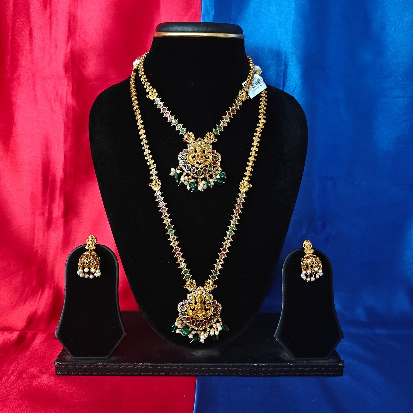 Beautiful Nakshi Combo Set With Laxmi Idol - Ambica Wedding Mall
