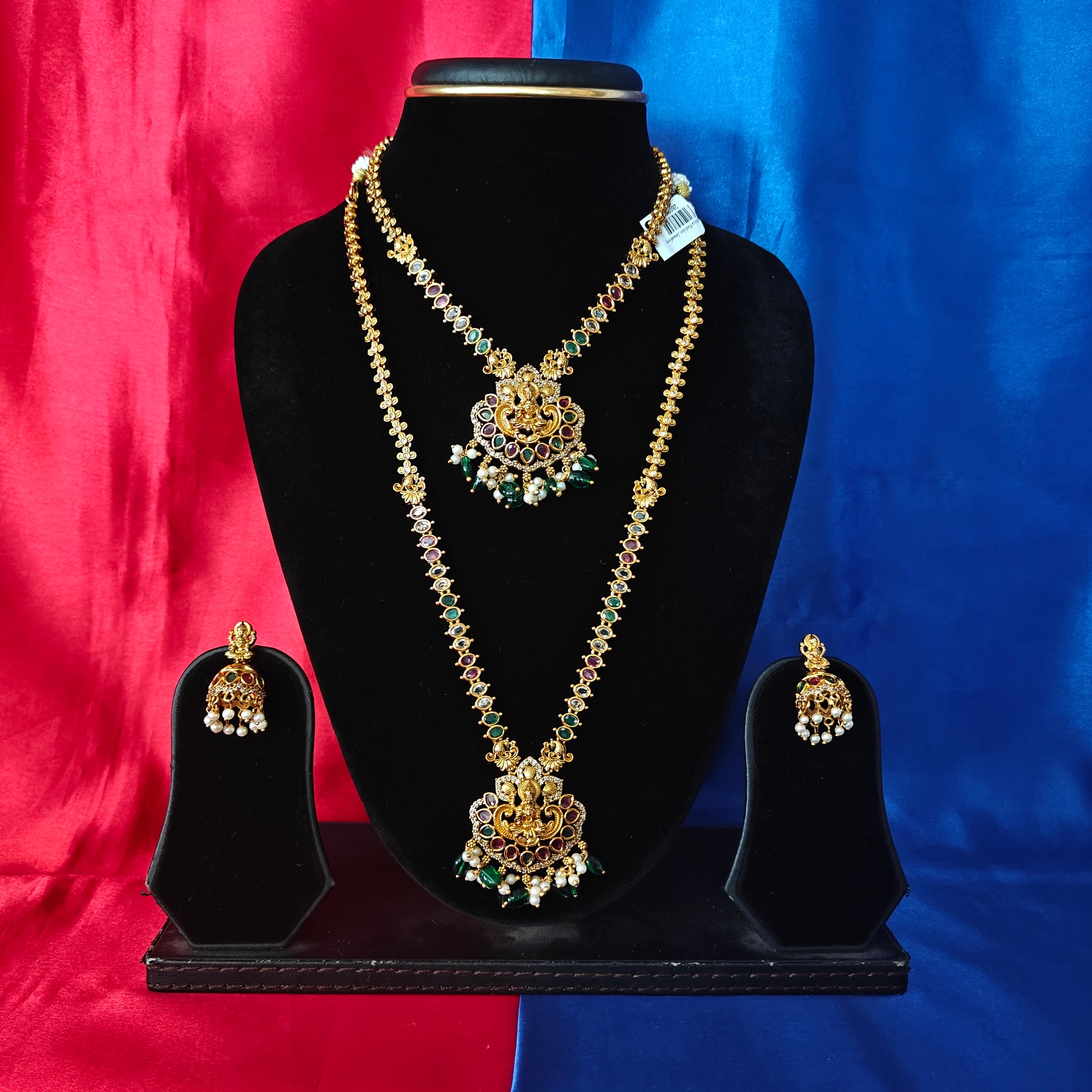 Beautiful Nakshi Combo Set With Laxmi Idol - Ambica Wedding Mall