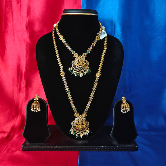 Beautiful Nakshi Combo Set With Laxmi Idol - Ambica Wedding Mall