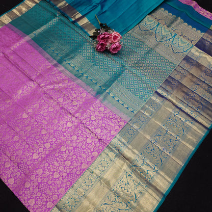 Handloom Pure Resham German Kanchi Pattu Saree