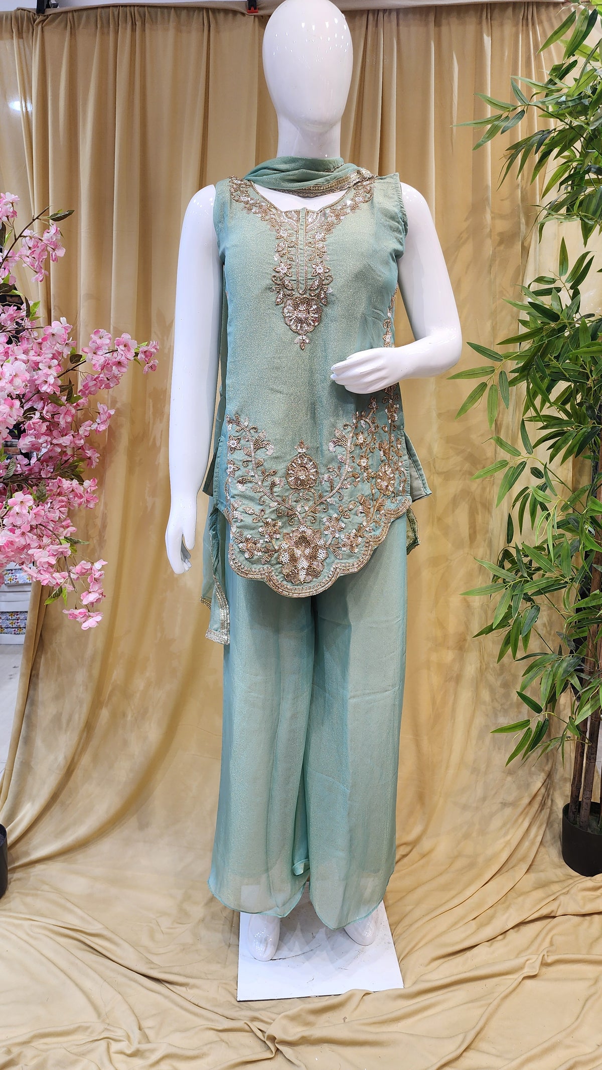 Fancy Sharara Dress [L Size]