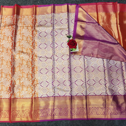 1 Gram Gold Zari mix pattu sarees 😍