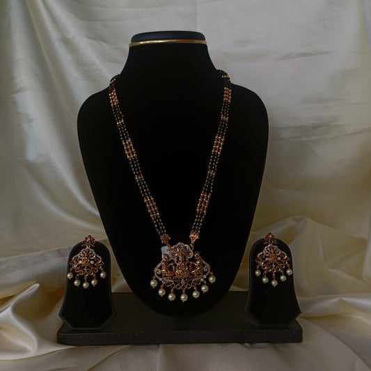 Beautiful Laxmi Idol black beads