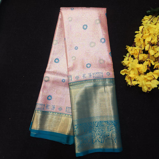Semi Kanchi Pattu Tissue Sarees