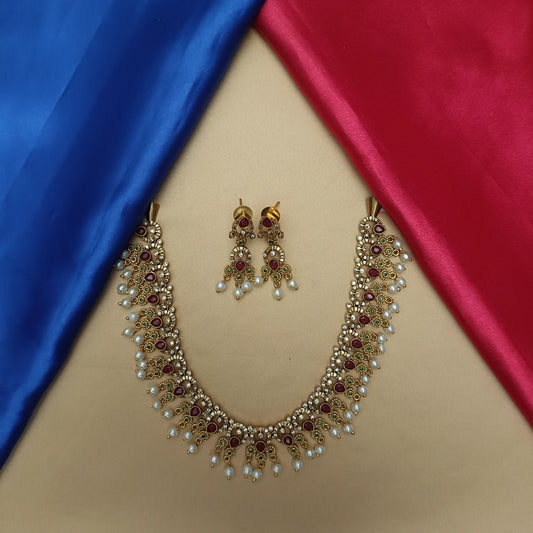Beautiful Nakshi Short Necklace