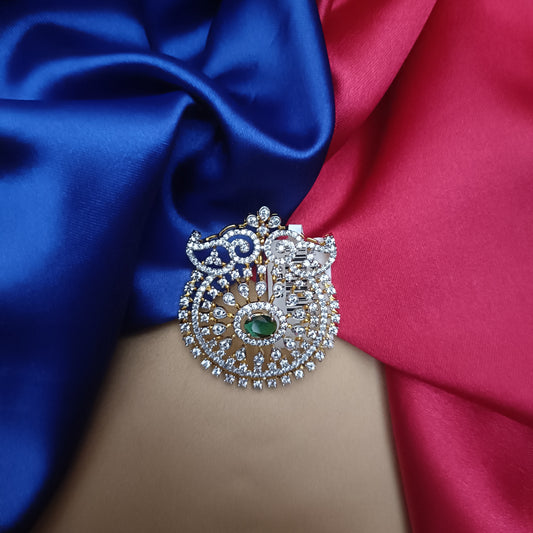 Beautiful GJ Pendent In Green Stone