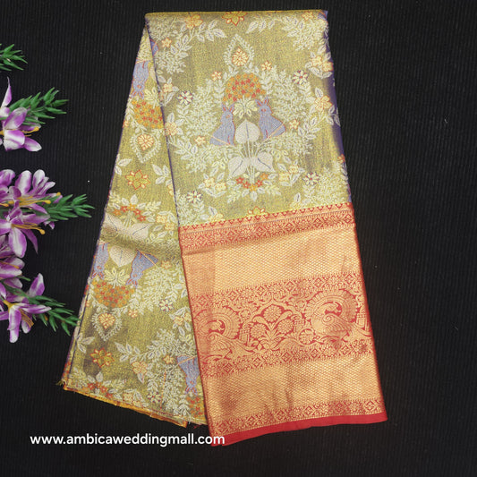 Buy Stunning Kanchi pattu mix Lehenga [5 To 8 Years]