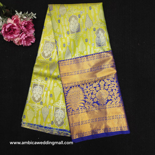 Kanchi Pattu Mix Lehengas [Free Size]