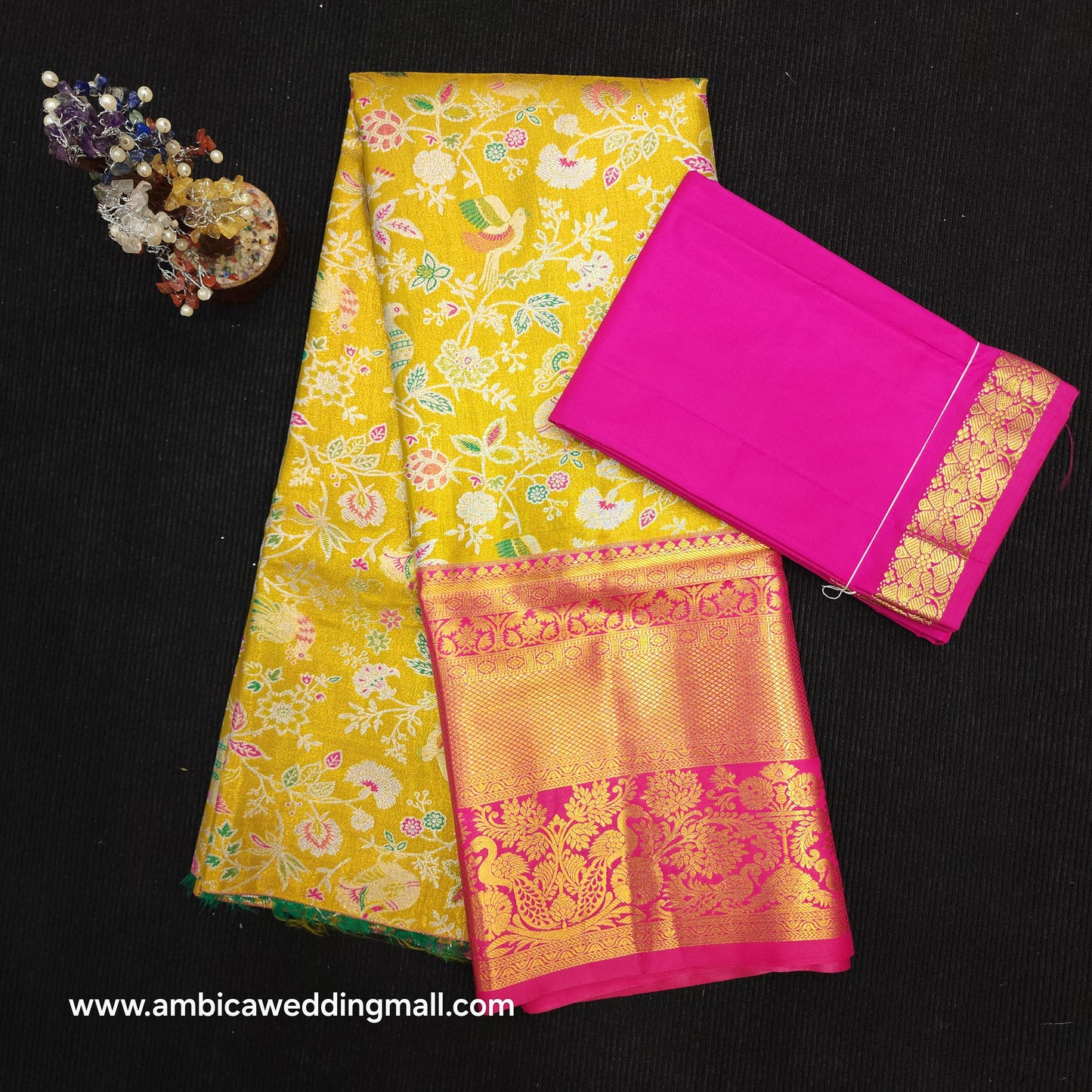 Buy Stunning Kanchi pattu mix L Kalamkari Lehenga [Free Size]