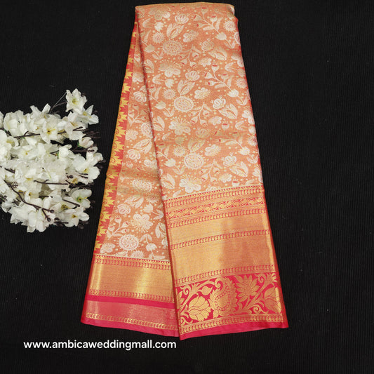 ✨️Kanchi pattu semi one gram gold saree✨️