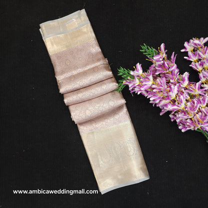 Semi Kanchi Pattu Pastel Saree