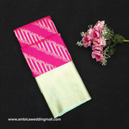 Resham Mix Kanchi Pattu Checks Sarees