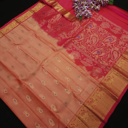 Handloom Kanchi Pattu Butta Light Weight Saree