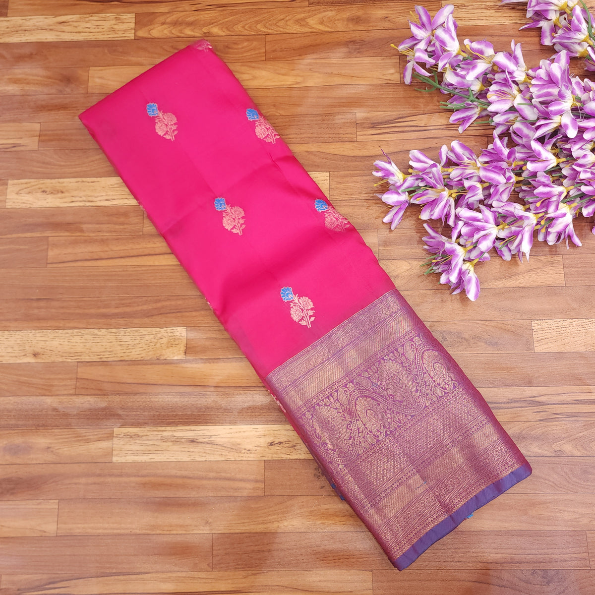 Semi Resham Kanchi Pattu Saree