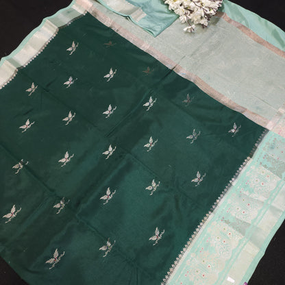 Raw Mango Banaras Pattu Sarees