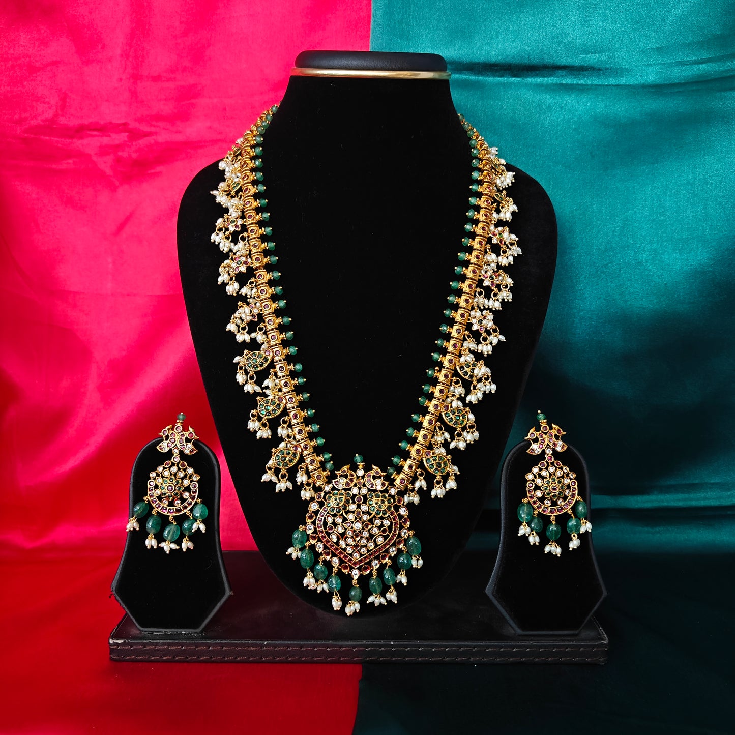 Beautiful Guttapusalu Long Necklace