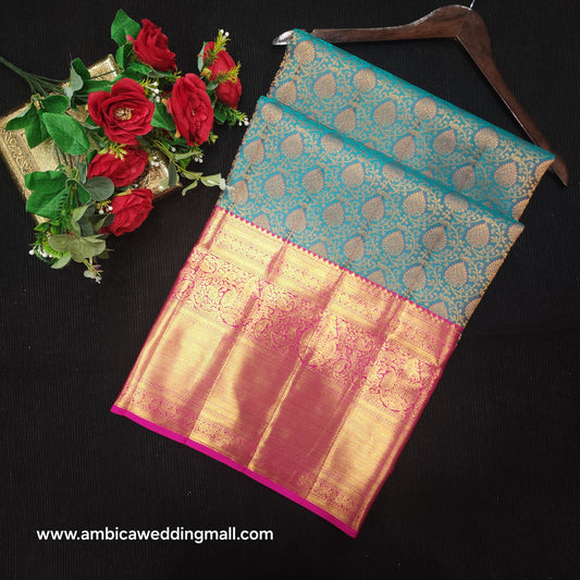Pure Resham Bridal Kanchi Pattu Handloom Saree