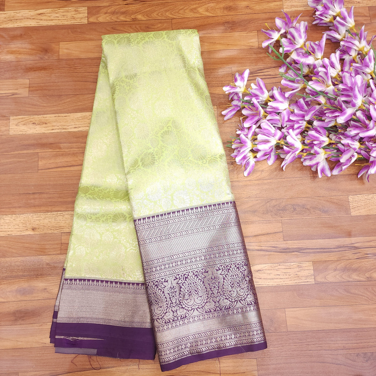 Semi Resham Kanchi Pattu Saree
