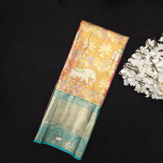 Kanchi Pattu Mix Lehengas [Free Size]