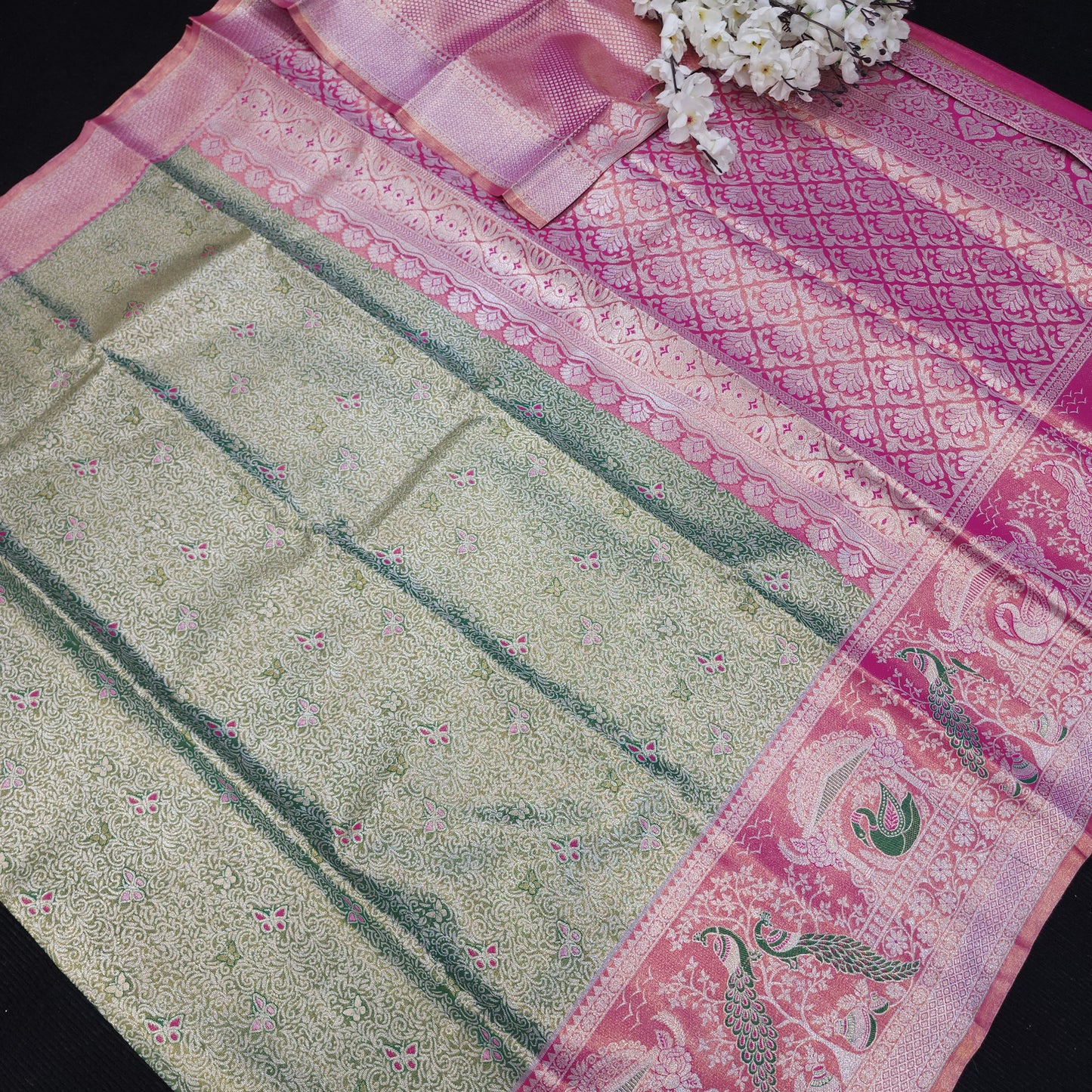 Skirt Border Kanchi Pattu Saree