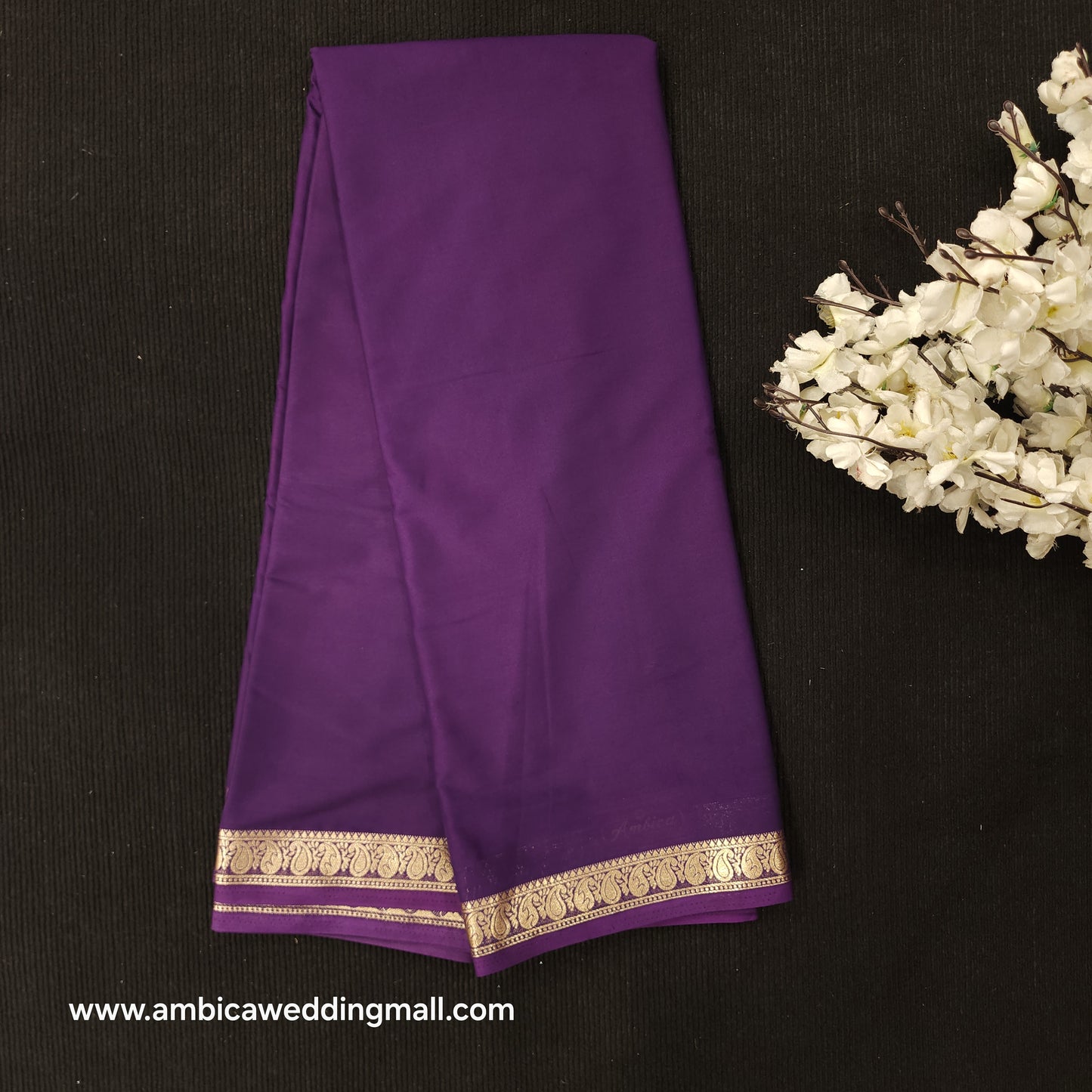 Mysore Silk Crape Saree - MS890