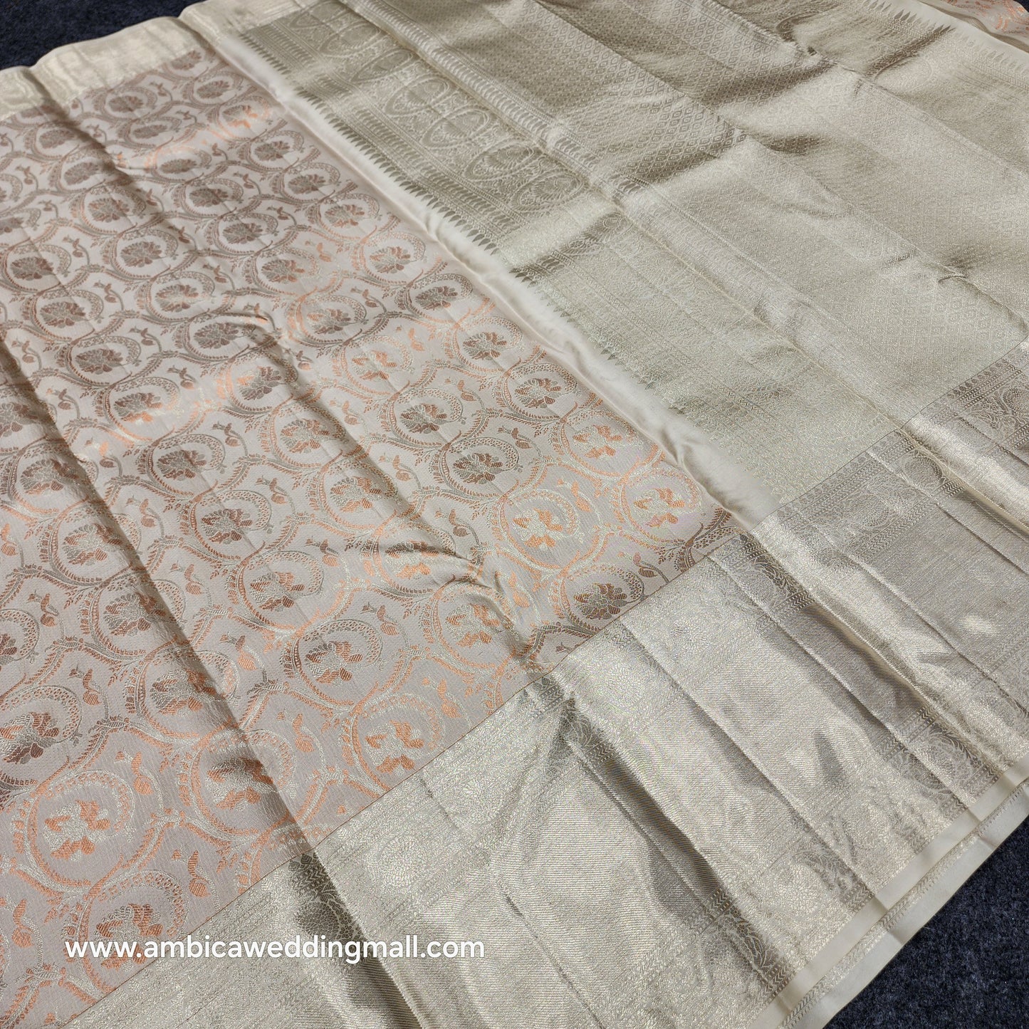 Pure Resham Pastel Kanchi Pattu self saree