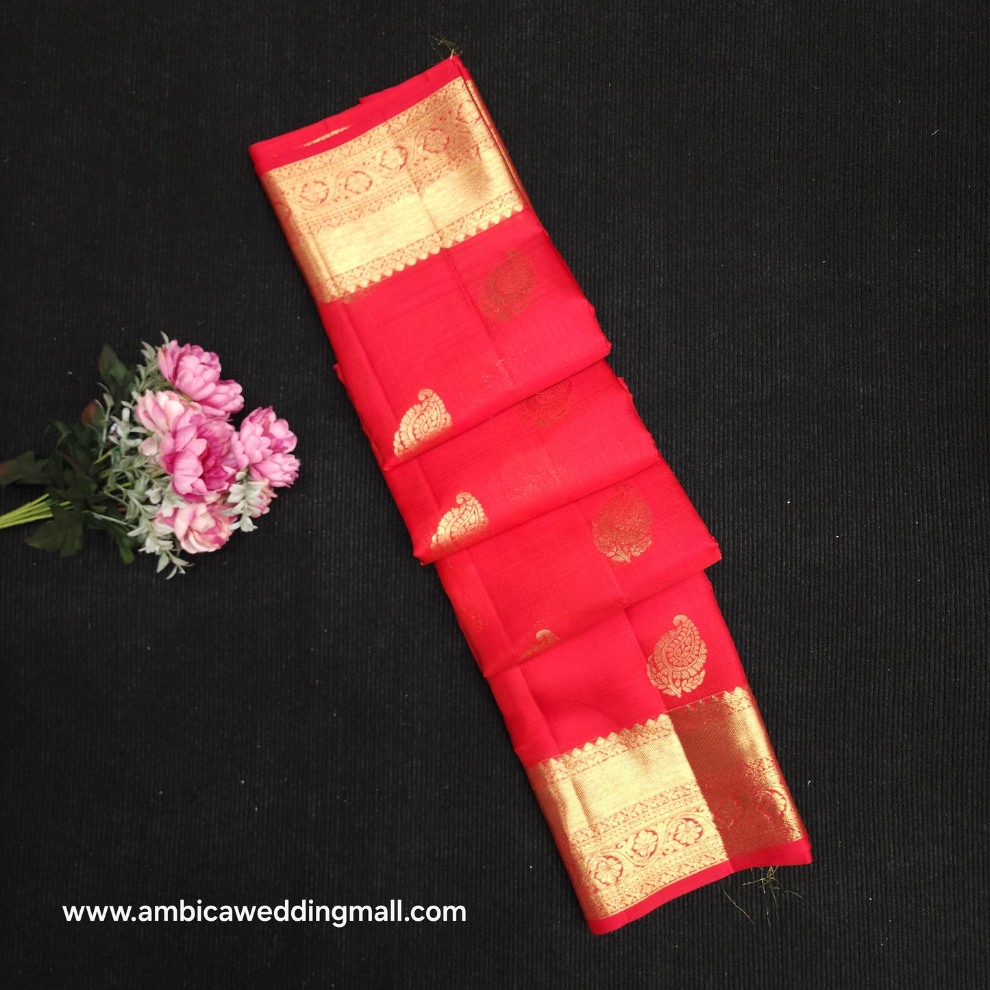 Special Red Muhurtham Kanchi Pattu Bridal Handloom Saree
