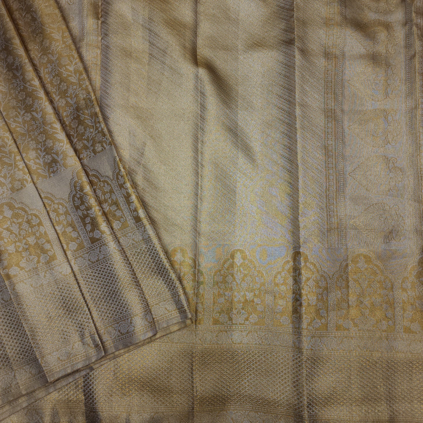 Pure tissue Bridal Kanchi Pattu Handloom Saree