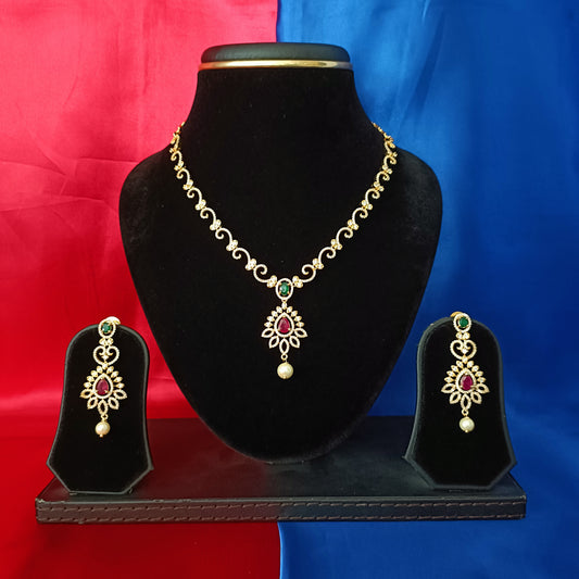 Beautiful CZ Short Necklace