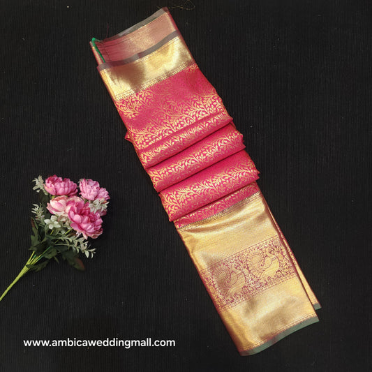 Resham Brocade Semi Kanchi Pattu Saree