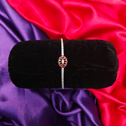 Beautiful Gold Bracelet In Ruby Stone