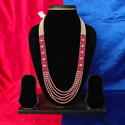 Beautiful Ruby coloured Honex Necklace