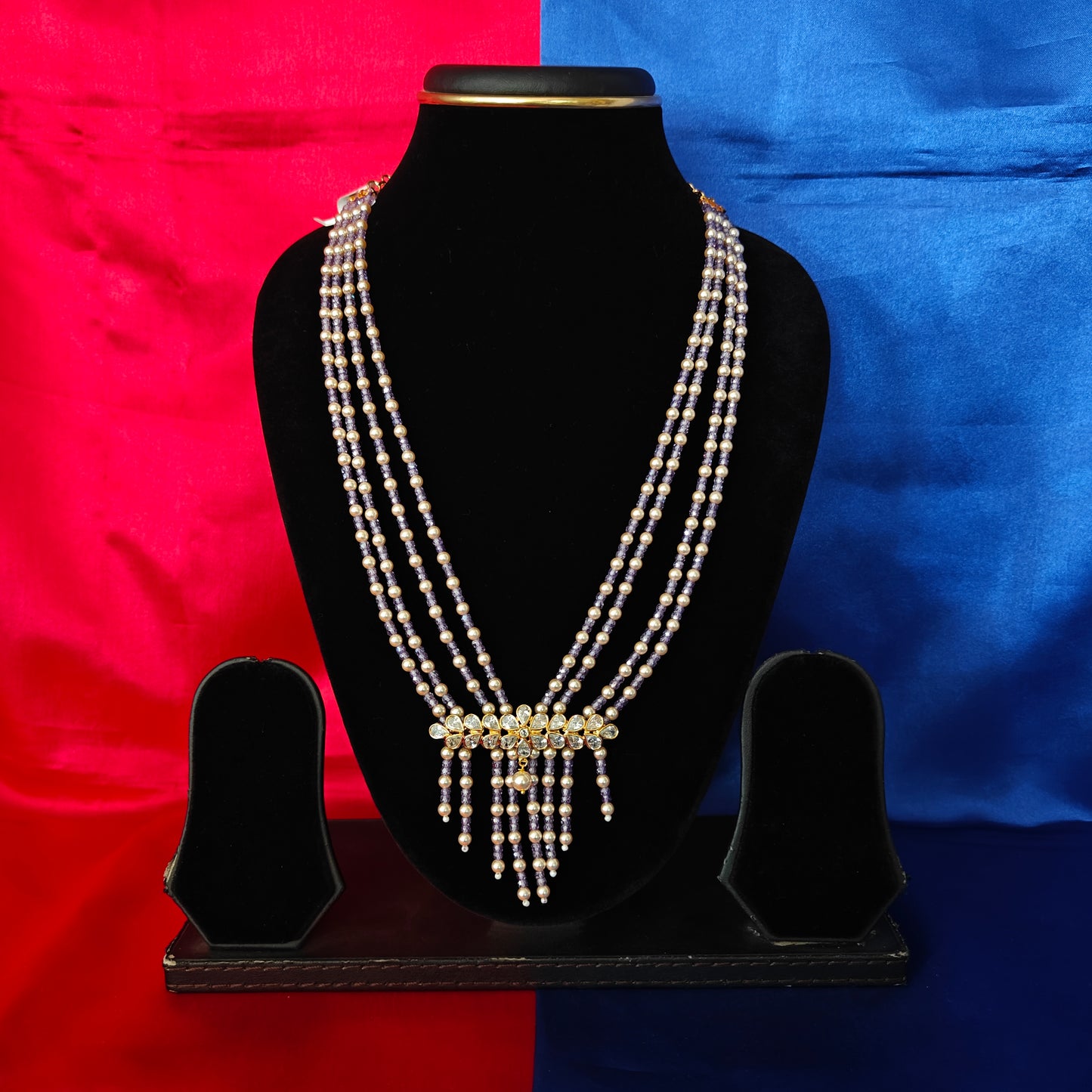 Beautiful Honex Necklace In Purple Colour