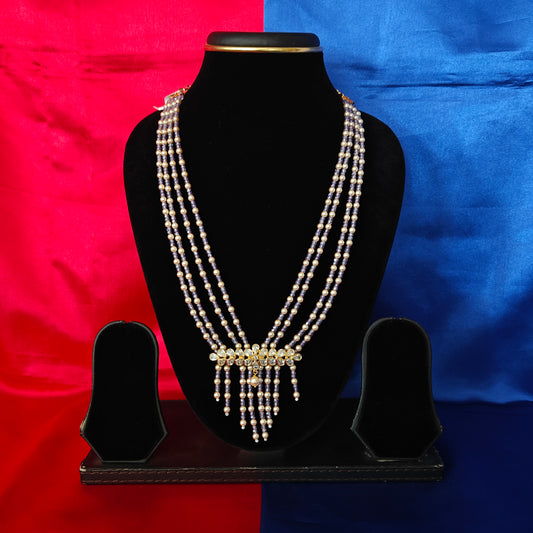 Beautiful Honex Necklace In Purple Colour