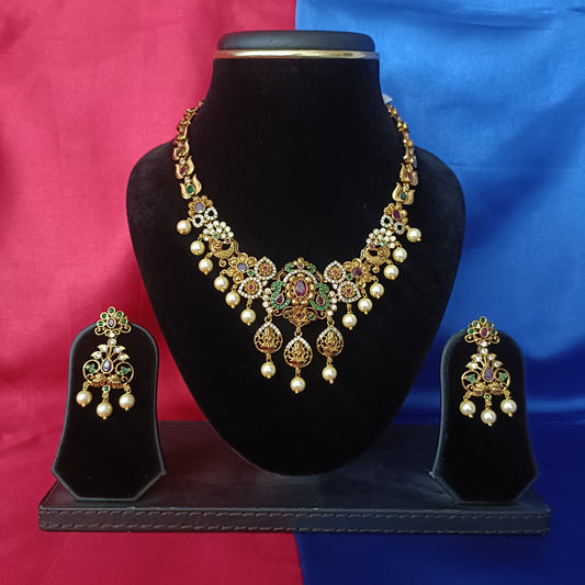 Beautiful Nakshi Short Necklace