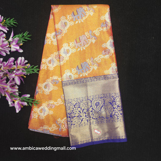 Buy Stunning Kanchi pattu mix Lehenga [5 To 8 Years]