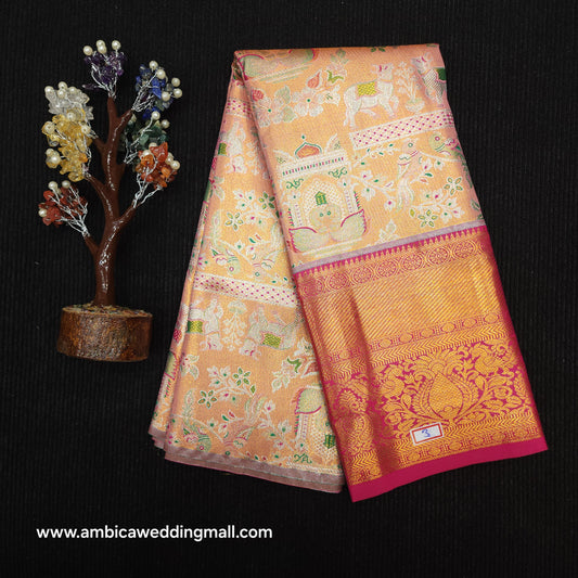 Kanchi Pattu Mix Lehengas [2 to 5 Years]