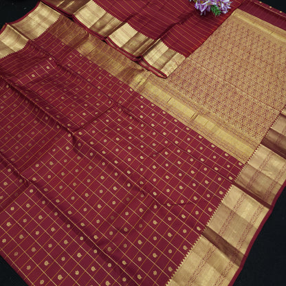 Vintage Handloom Light Weight Kanchi Butta Sarees