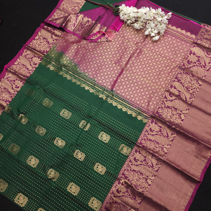 Kanchi Pattu Handloom Butta Light Weight Saree