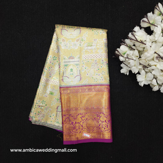 Kanchi Pattu Mix Lehengas [2 to 5 Years]