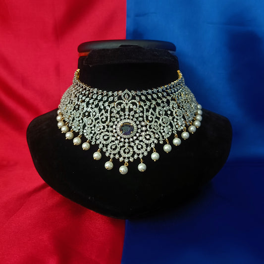 Beautiful GJ Choker In Lavender Stone