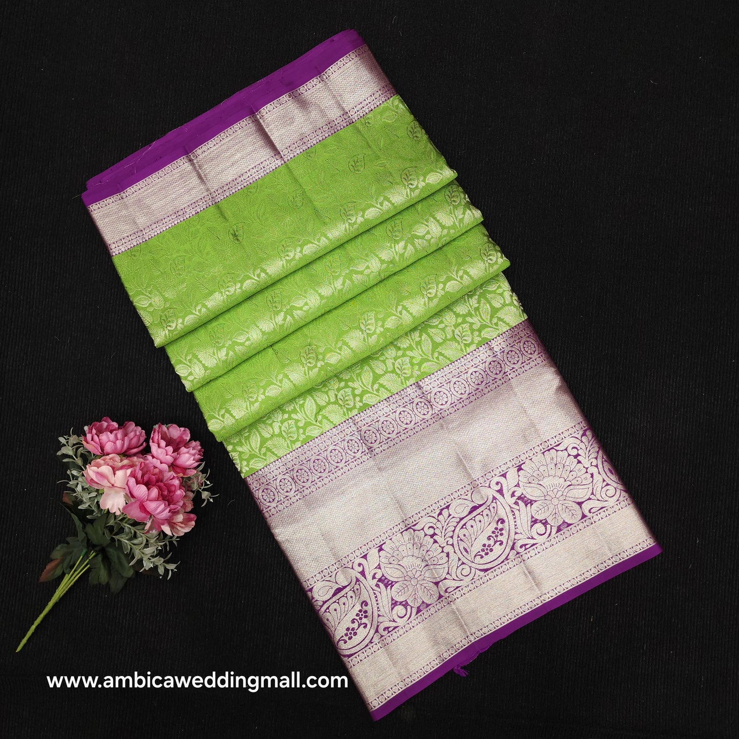 Handloom Pure Resham German Kanchi Pattu Saree