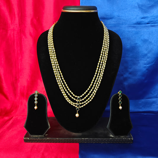 Beautiful Mehandi Green Coloured Honex Necklace
